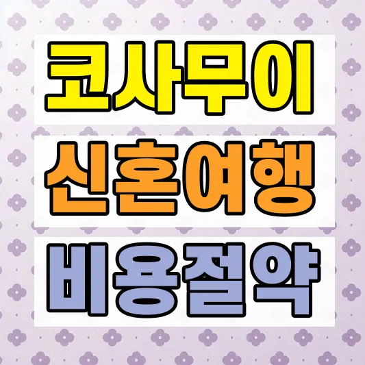 유럽 허니문 비용 절감